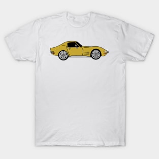 War Bonnet Yellow / Sunflower Yellow C3 Corvette T-Shirt